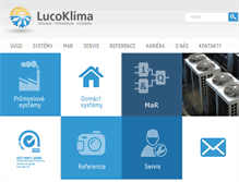 Tablet Screenshot of lucoklima.cz